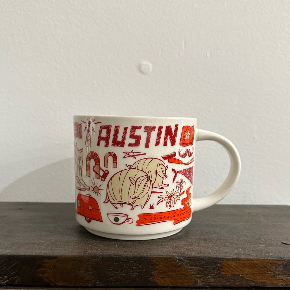 Starbucks You Are Here Mug Austin Texas Illustrated Style